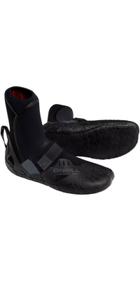 2026 O'Neill Psycho Tech 5mm+ Round Toe Wetsuit Boots 5672 - Black